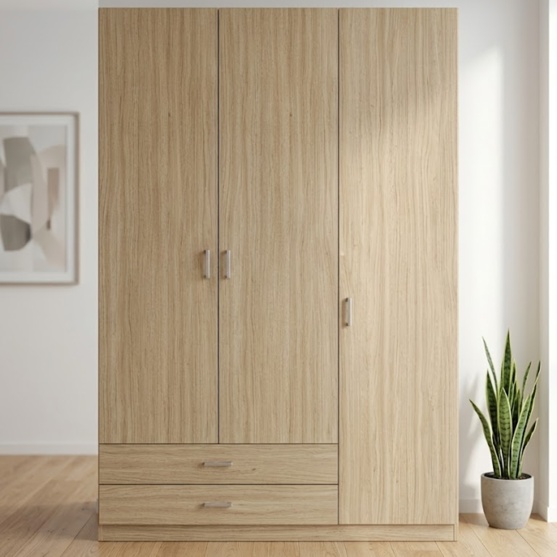 Armario de 3 Puertas Blanco